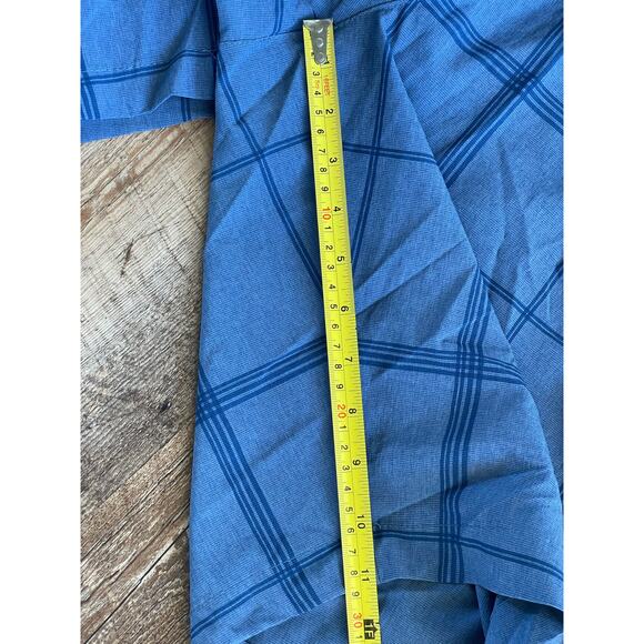 Ocean Pacific OP Flex men’s blue plaid swim board shorts 46 - Picture 5 of 5